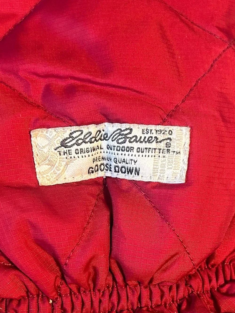 Eddie Bauer goose down fill ice scraper mitten